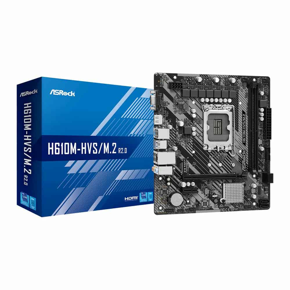 ASRock Intel H610M-HVS/M.2 R2.0 Micro-ATX Motherboard